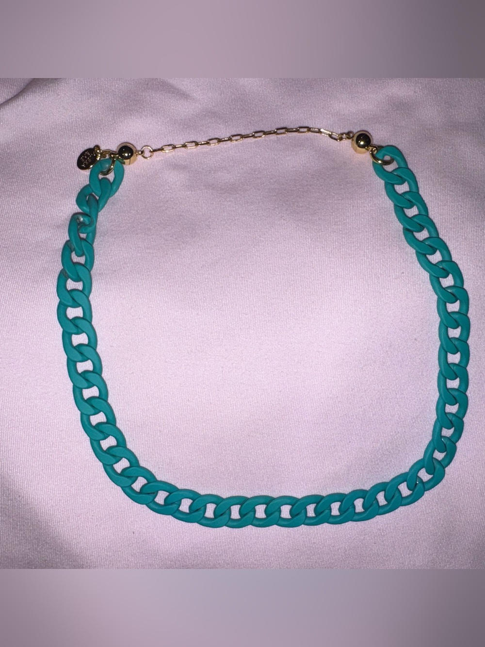 By alexa rae bar x melania clara the shakira necklace matte aquamarine